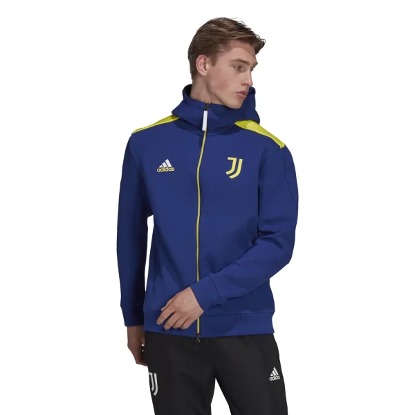 Tout neuf 🧨 Football Homme Adidas Veste Juventus Z.n.e. Anthem BLEU 🧨 REMISE allant 1