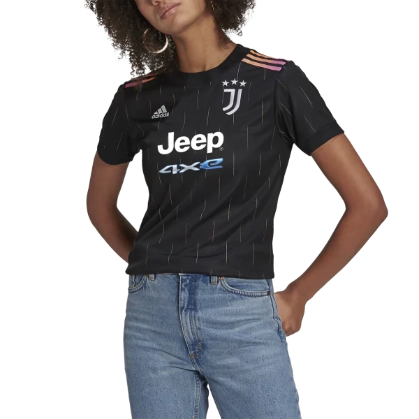 en vente Meilleure affaire 🥰 Football Femme Adidas Maillot Femme Extérieur Juventus 2021/22 NOIR ✔️ 4