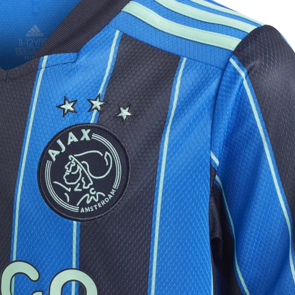 bas prix Budget 😍 Football Garçon Adidas Maillot Enfant Ajax Amsterdam Extérieur 2021/22 BLEU 💯 3