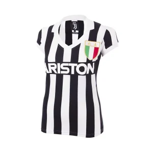 Meilleur prix 😉 Football Femme Copa Maillot Femme Copa Juventus 1984/85 NOIR 🎁 Livraison internationale 14