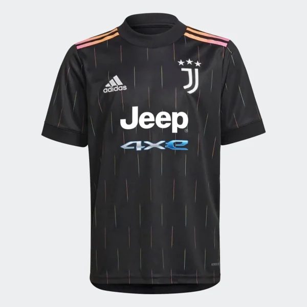 Grosses soldes 🧨 Football Enfant Adidas Maillot Enfant Extérieur Juventus 2021/22 NOIR 🎁 grande qualité 1