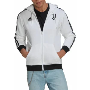 Bon marché 😀 Football Homme Adidas Sweat À Capuche Juventus 3-stripes BLANC 👏 marque pas cher 10