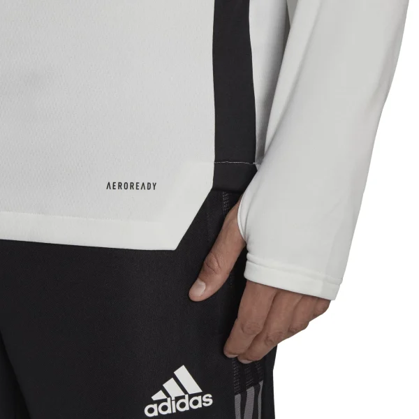 Remise 😍 Football Homme Adidas Sweat Juventus Tiro Warm BLANC ✨ Retour Gratuit 4