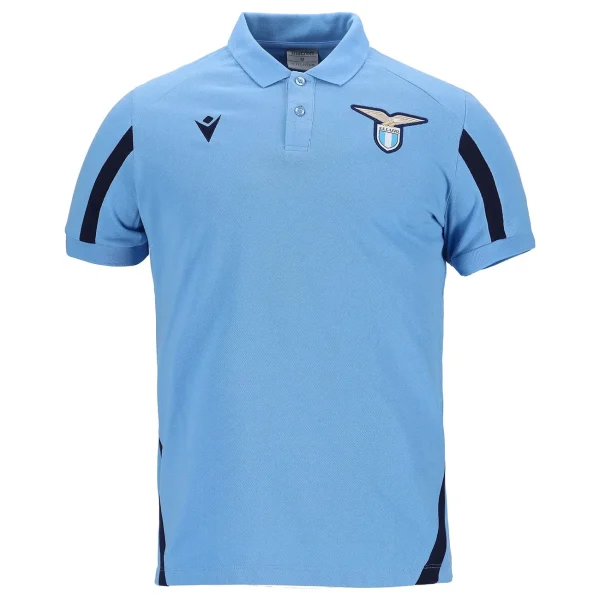 nouveau produit Remise 😀 Football Homme Macron Polo Coton Lazio Rome 2021/22 BLEU 🔥 1