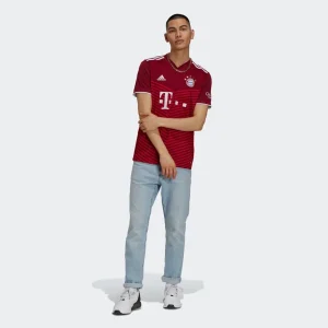 Meilleure vente 🧨 Football Homme Adidas Maillot Domicile Fc Bayern Munich 2021/22 ROUGE 😍 dernière tendance 14