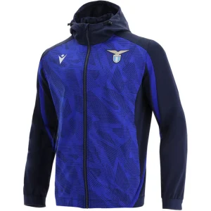 Offres 🌟 Football Homme Macron Veste Zip Lazio Rome 2021/22 BLEU 🤩 nouvelle saison 12