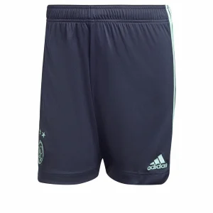 Authentic Original licence Sortie 🔔 Football Homme Adidas Short Ajax Amsterdam Extérieur 2021/22 BLEU ⌛ 18