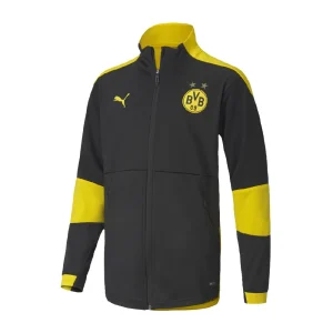 Vente flash 🥰 Football Homme Puma Borussia Dortmund Veste D’entrainement Garçon Puma 2020/21 NOIR 🤩 Livraison rapide 8