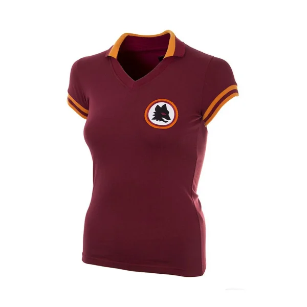 prix pas cher Top 10 👍 Football Femme Copa Maillot Rétro Femme Copa As Roma 1978/79 ROUGE 😍 1