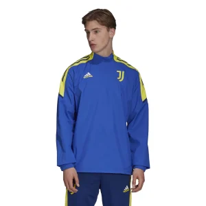 Grosses soldes ❤️ Football Homme Adidas Sweat Juventus Condivo Hybrid Top BLEU 🌟 Protections acheteurs 14