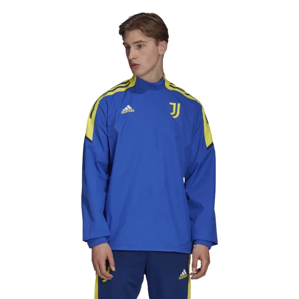 Grosses soldes ❤️ Football Homme Adidas Sweat Juventus Condivo Hybrid Top BLEU 🌟 Protections acheteurs 5